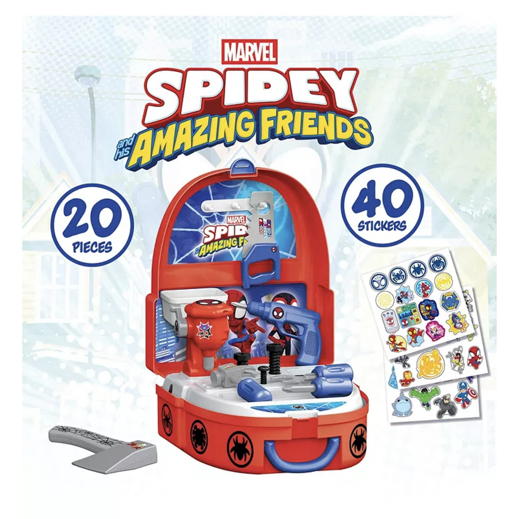 Spidey & His Amazing Friends Handyman Backpack 18 Piece Tool Set | Walmart (US)