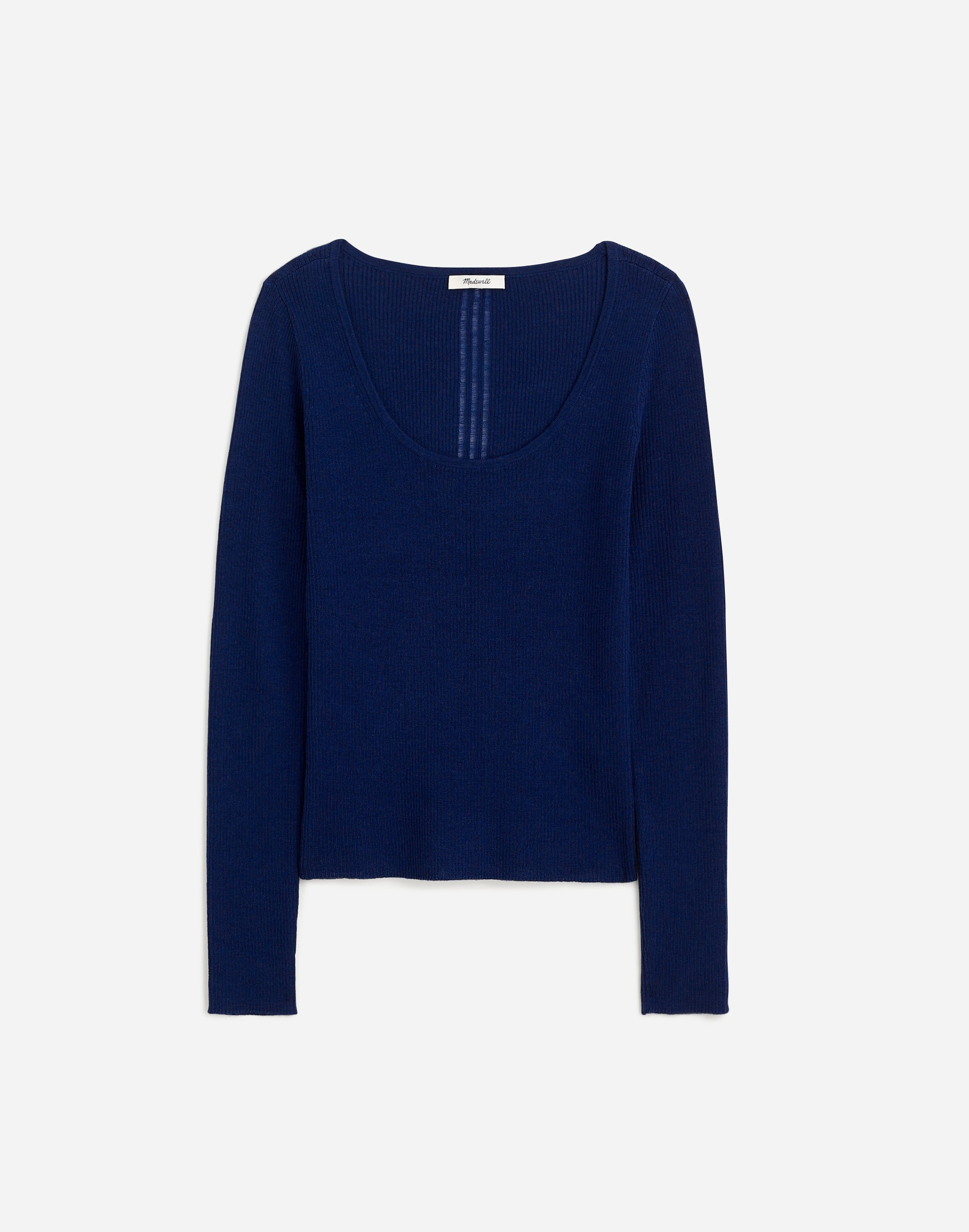 Merino Wool-Silk Blend Scoopneck Sweater | Madewell