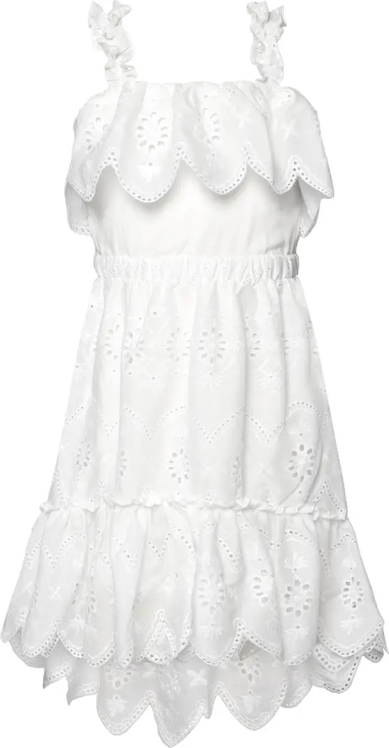 Kids' Eyelet Scallop Hem Dress | Nordstrom Rack