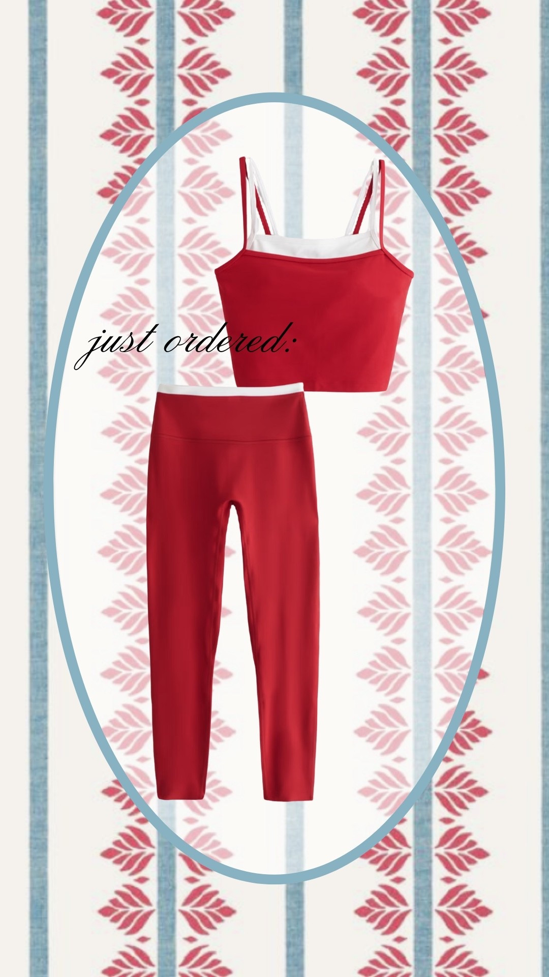 New workout set I just ordered! These Abercrombie sets are my absolute fave. Took a S in both!
