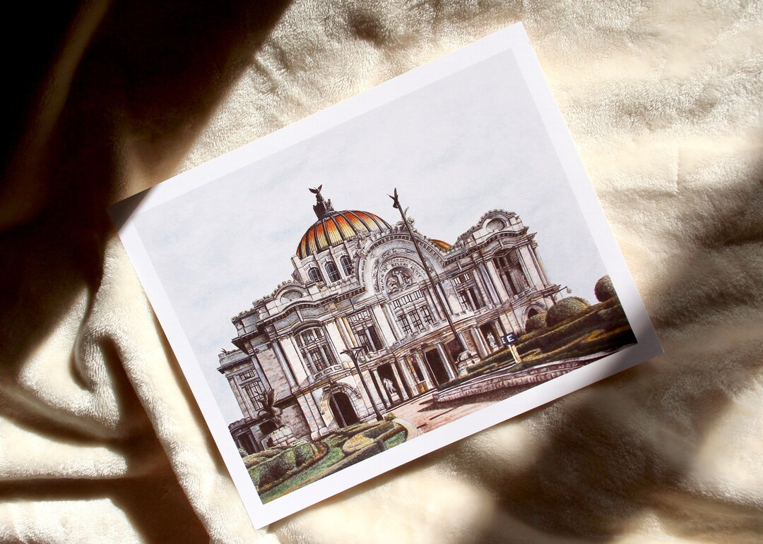 Palacio de Bellas Artes Watercolour Art Print, Mexico City Watercolour Art Print, Mexico Art Prin... | Etsy (US)