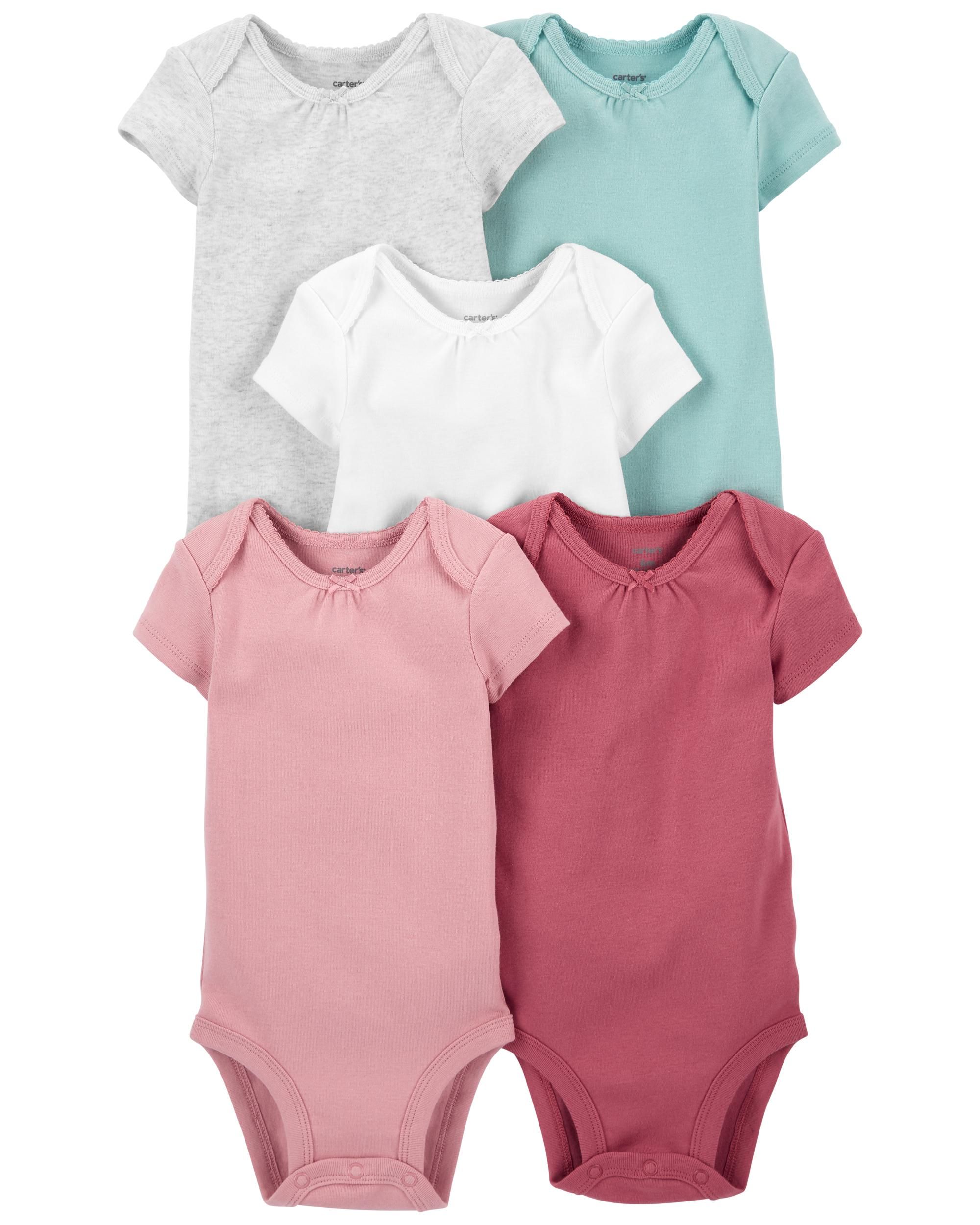 5-Pack Short-Sleeve Bodysuits | Carter's