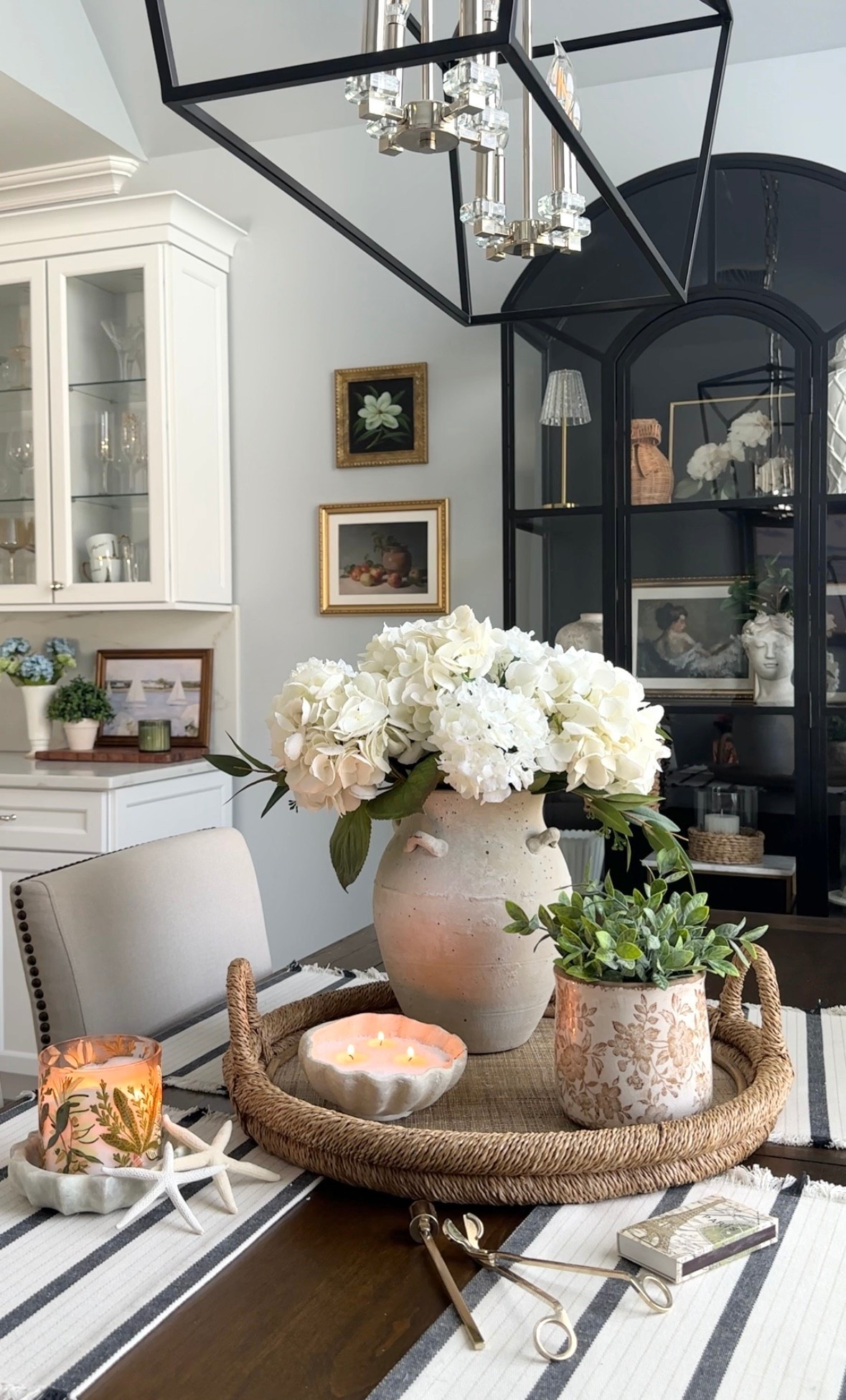 New spring to summer tray styling with new beautiful new statement vase from Pottery Barn! Shell candles, best selling painted candle ships free, favorite planter. New artwork, florals, display cabinet +more new finds! Target, At Home

#LTKdayinmylife #LTKHome #LTKSaleAlert