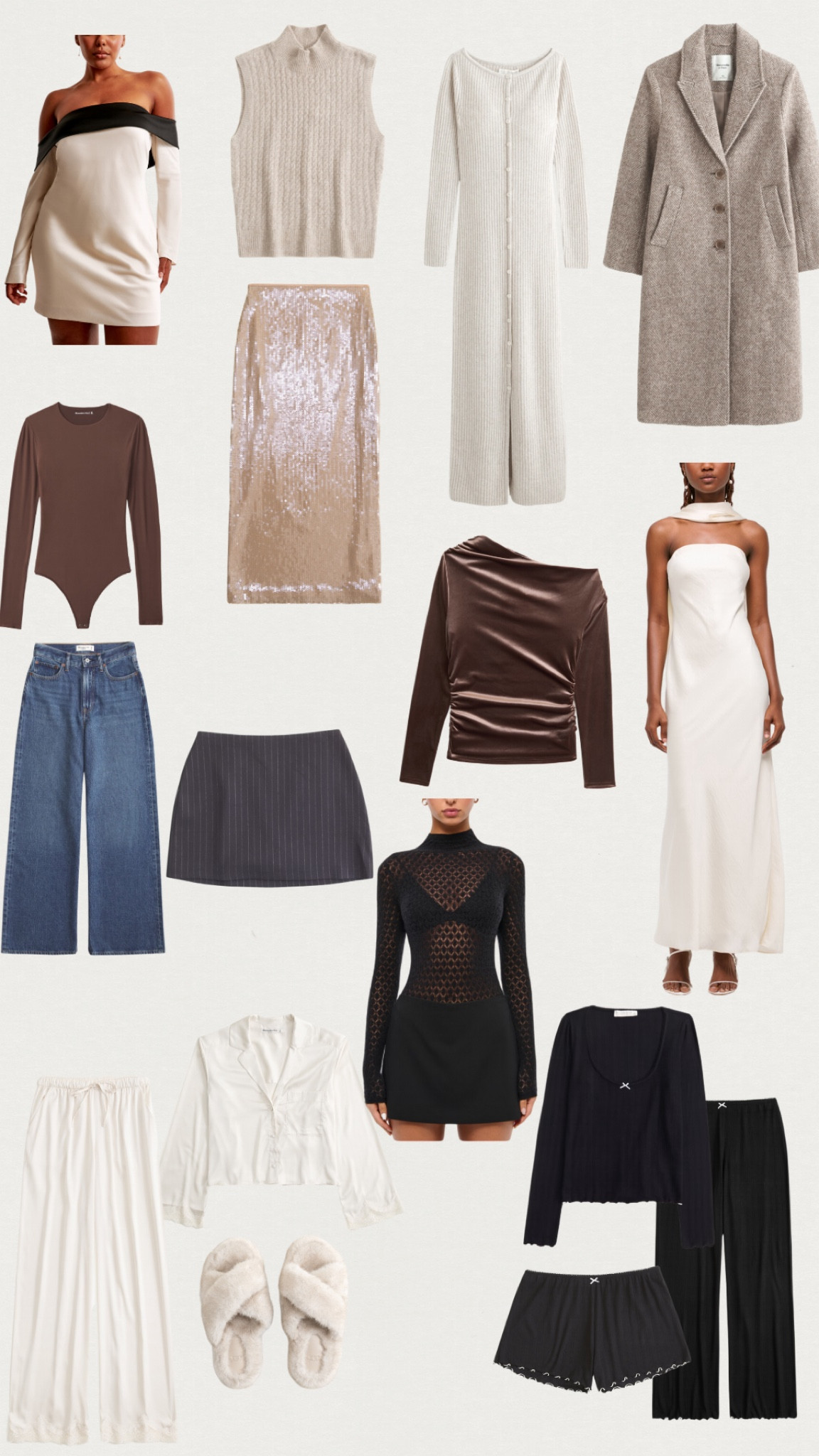 Abercrombie & Fitch Black Friday sale favorites, bodysuits, scarf dress, holiday dress? Winter dress, denim, sequin dress, sequin skirt, loungewear, pajamas 

#LTKCyberWeek #LTKSaleAlert #LTKGiftGuide