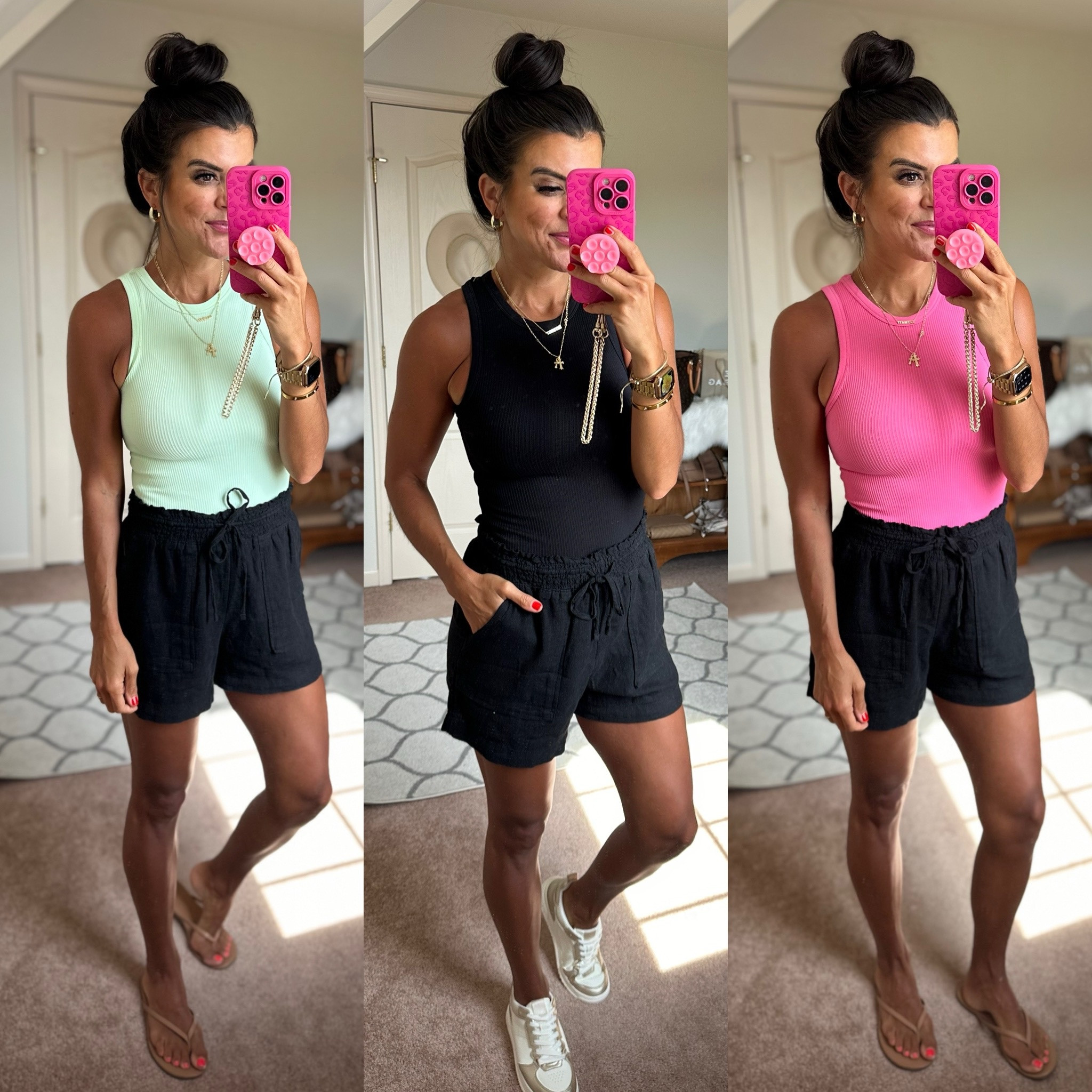 $5 Walmart tanks! Size small in tanks and shorts 

#LTKFindsUnder100 #LTKSaleAlert #LTKStyleTip