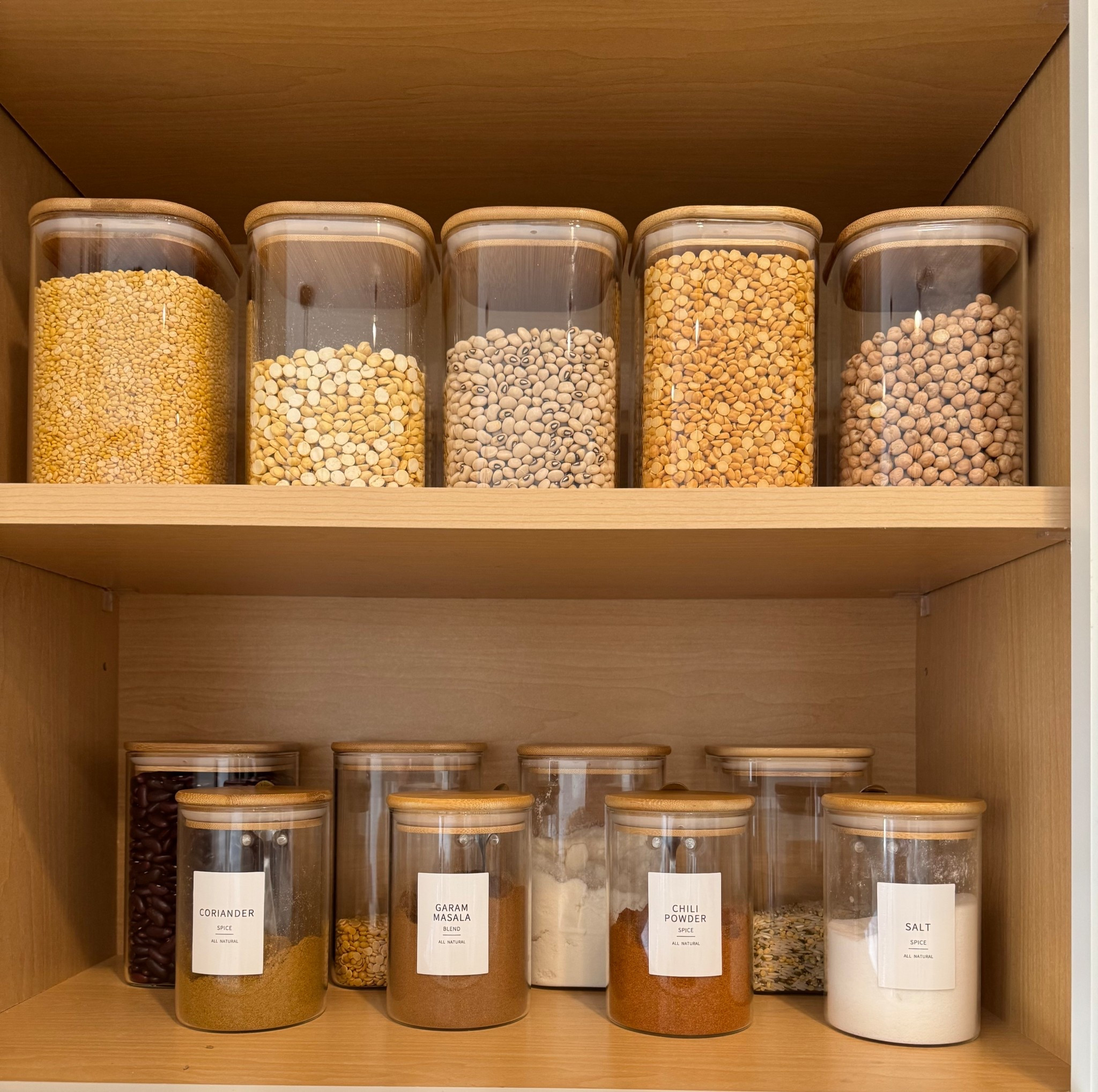 Airtight Spice jar containers for pantry organization.

#spice jar #organization #pantry organization #bamboo lid spice jar #glass container #glass spice jar

#LTKSaleAlert #LTKFindsUnder50 #LTKHome