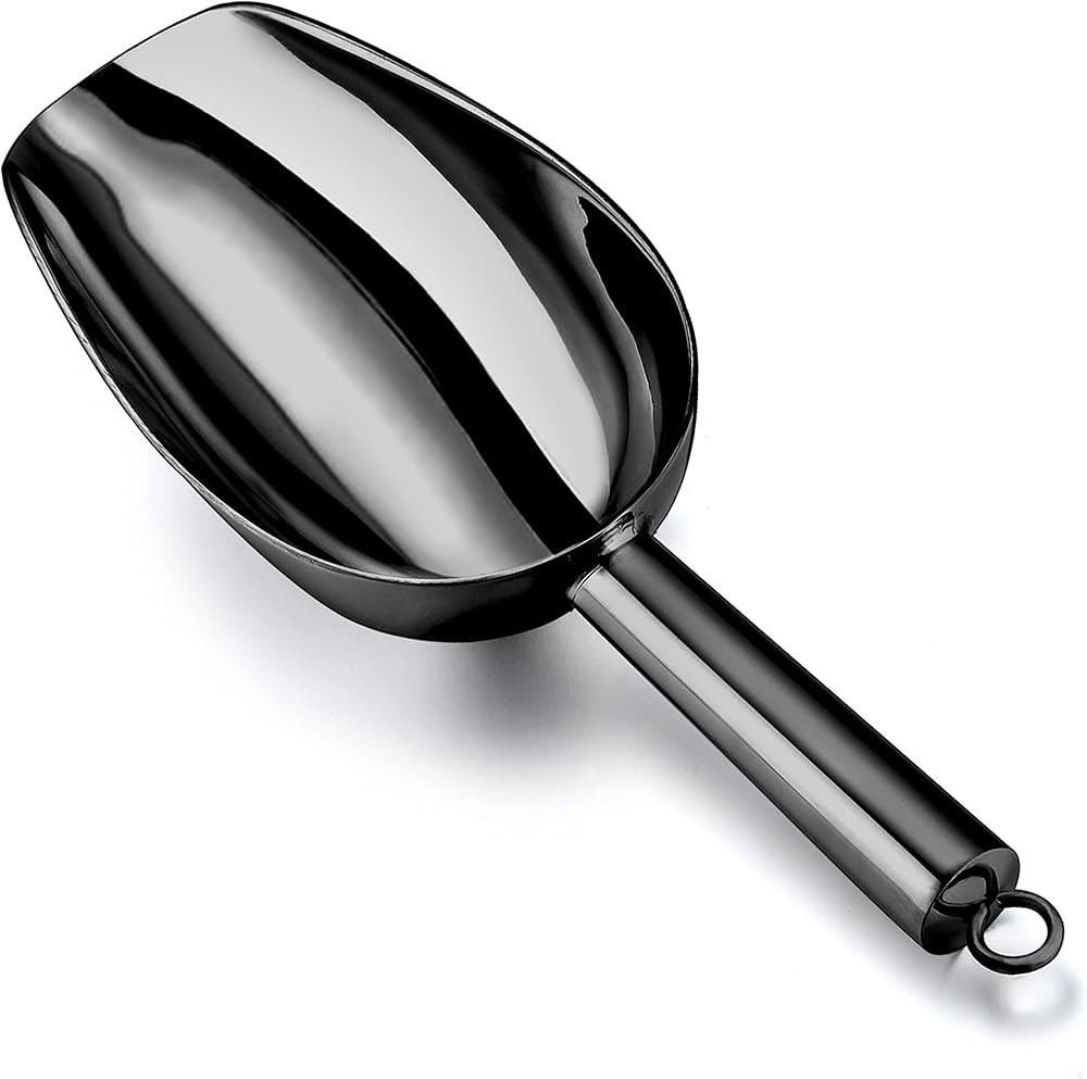 Homikit Stainless Steel Ice Scoop, 6 Ounce Metal Small Food Candy Scoop for Kitchen Bar Party, He... | Amazon (US)