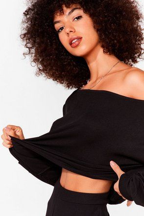 Keep Off-the-Shoulder Top and Wide-Leg Pants Set | NastyGal (US & CA)