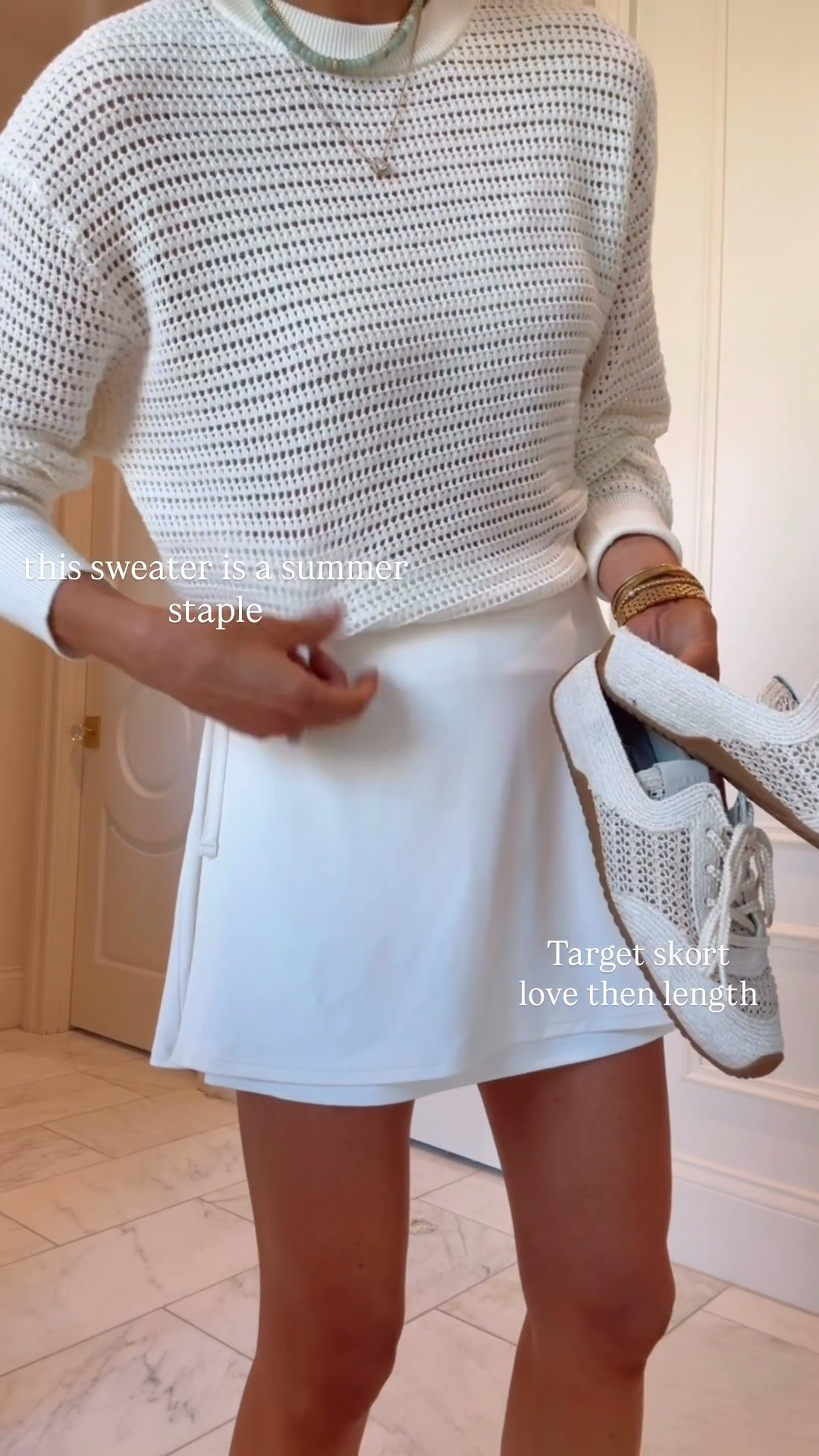 Casual summer outfit for the busy, everyday mom. 

I’m wearing:
• XS in @Target skort
• Small in sweater from @Shopbop

#LTKsummer #LTKstyletip