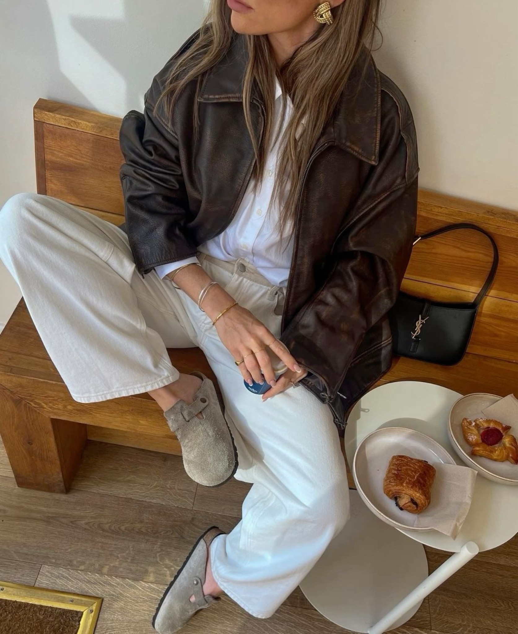 Brown leather jacket | vintage leather jacket | vintage fall outfit | Chic fall outfit | cute fall outfit aesthetic | fall outfit women | fall outfit inspo 2024 | autumn style 2024 | fall outfit inspiration | trendy fall outfit ideas | casual fall outfit | coffee shop outfit | fall footwear | autumn shoes | autumn fashion 2024 | autumn fashion casual | fall streetwear outfits | fall street fashion | fall street wear
2024 | adidas women | adidas shoes spezial | spezial adidas shoes | chocolate cargo pants outfit | denim jacket outfit | sleeveless jacket outfit | cargo pants style | chocolate brown and denim outfit | denim and chocolate brown outfit denim and brown outfit | tan purse | gold jewelry | sunglasses | daily outfit inspo daily outfit inspiration
#LTKSeasonal #LTKStyleTip #LTKShoeCrush

#LTKOver40 #LTKFallSale #LTKSeasonal