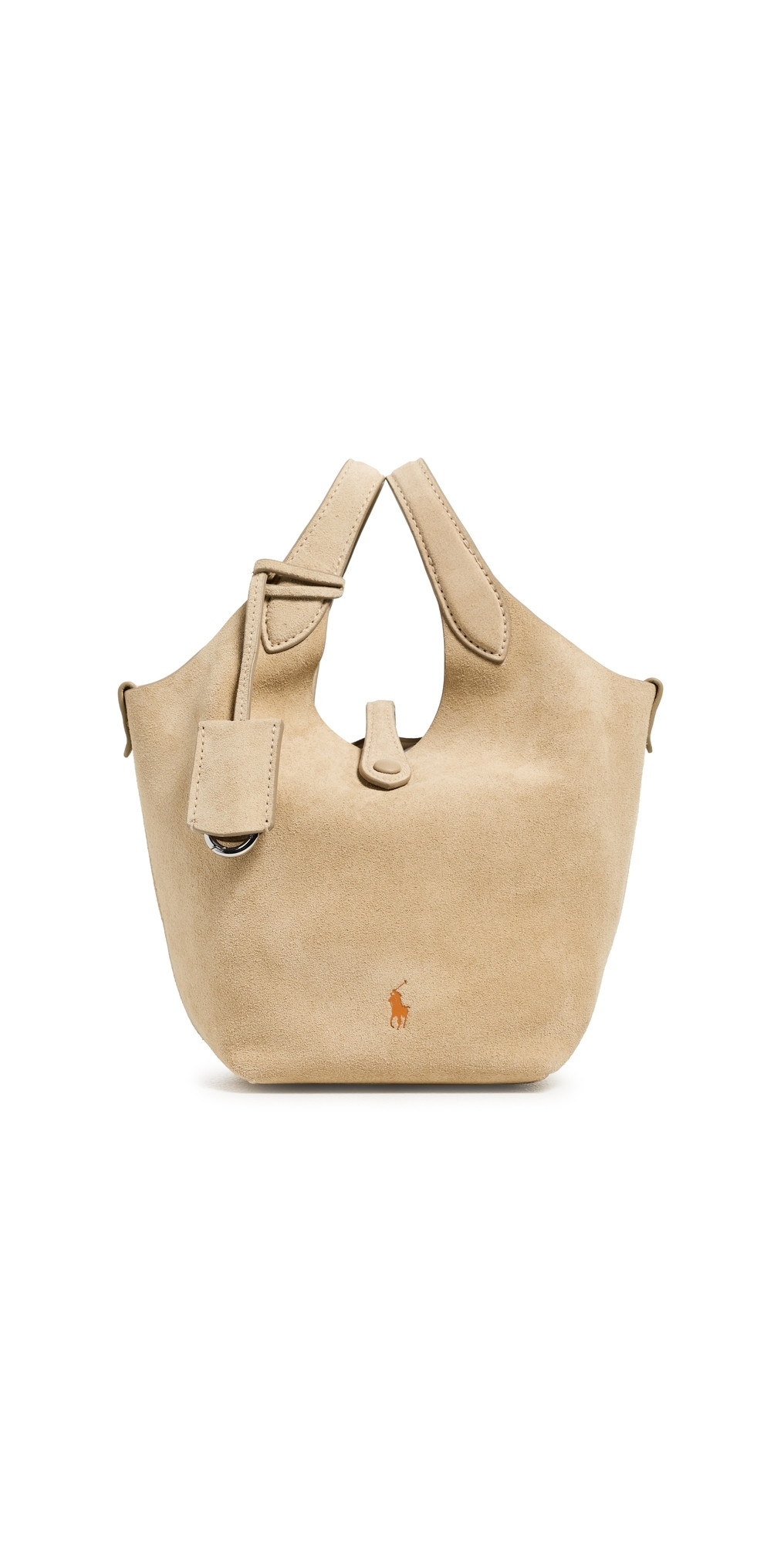 Polo Ralph Lauren Suede Crossbody Small Bag Cashew One Size | Shopbop