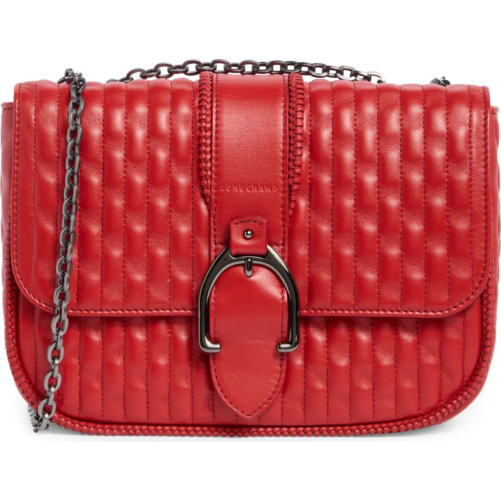 Longchamp Amazone Small Quilted Leather Crossbody Bag in Red at Nordstrom Rack | Nordstrom Rack