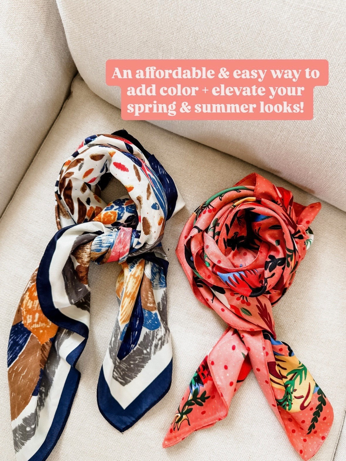 Adding a silk scarf is one of my favorite ways to instantly elevate any look!

Loverly Grey, Amazon find, silk scarf, satin scarf 

#LTKootd