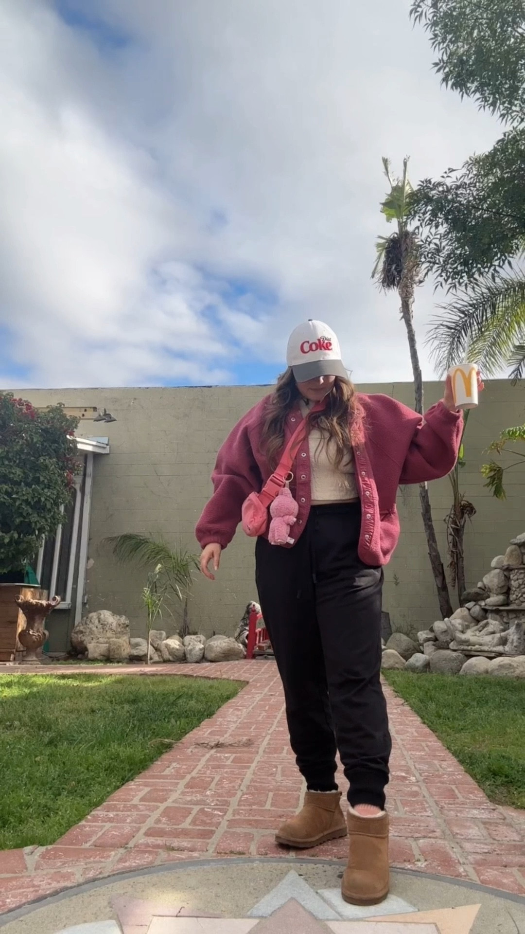 Cold day? Casual day? Great day for comfy sweatpants and a cozy (old) jacket! Throw on a baseball hat, grab the go-to bag and head on out to run errands! I love my bear paw boots, too! Two years in! 

#LTKItBag #LTKPetite #LTKSeasonal