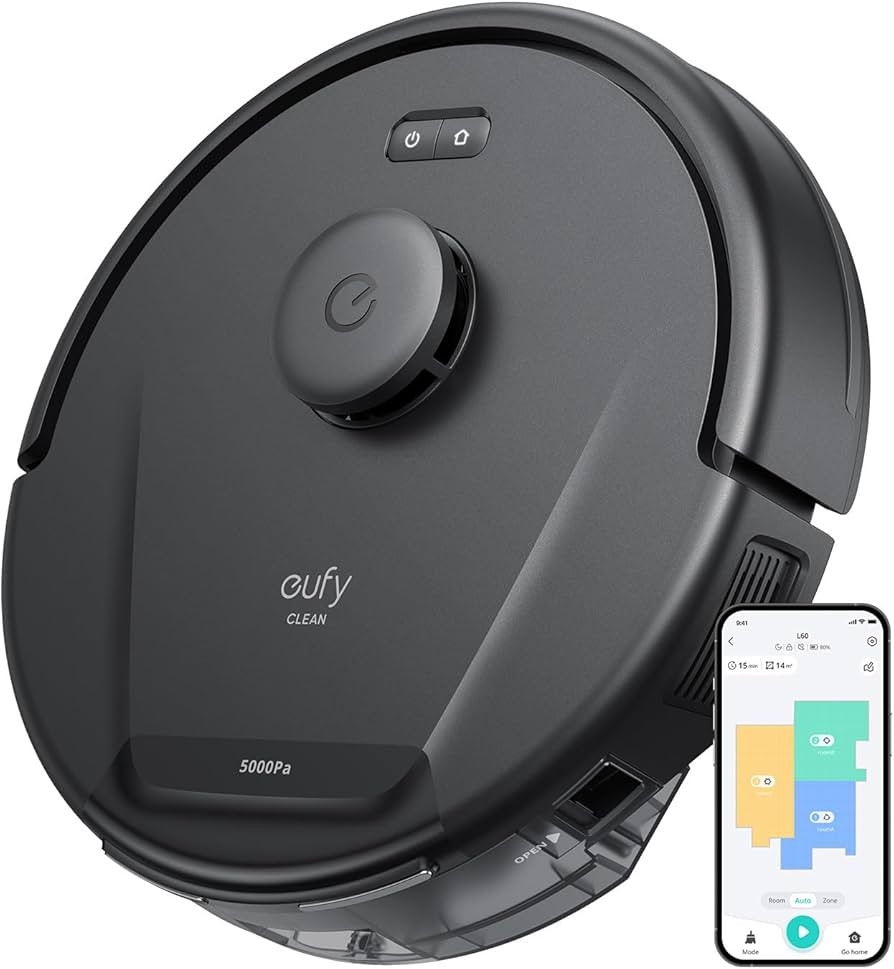 eufy Clean L60 Robot Vacuum, Ultra Strong 5,000 Pa Suction, iPath Laser Navigation, for Deep Floo... | Amazon (US)