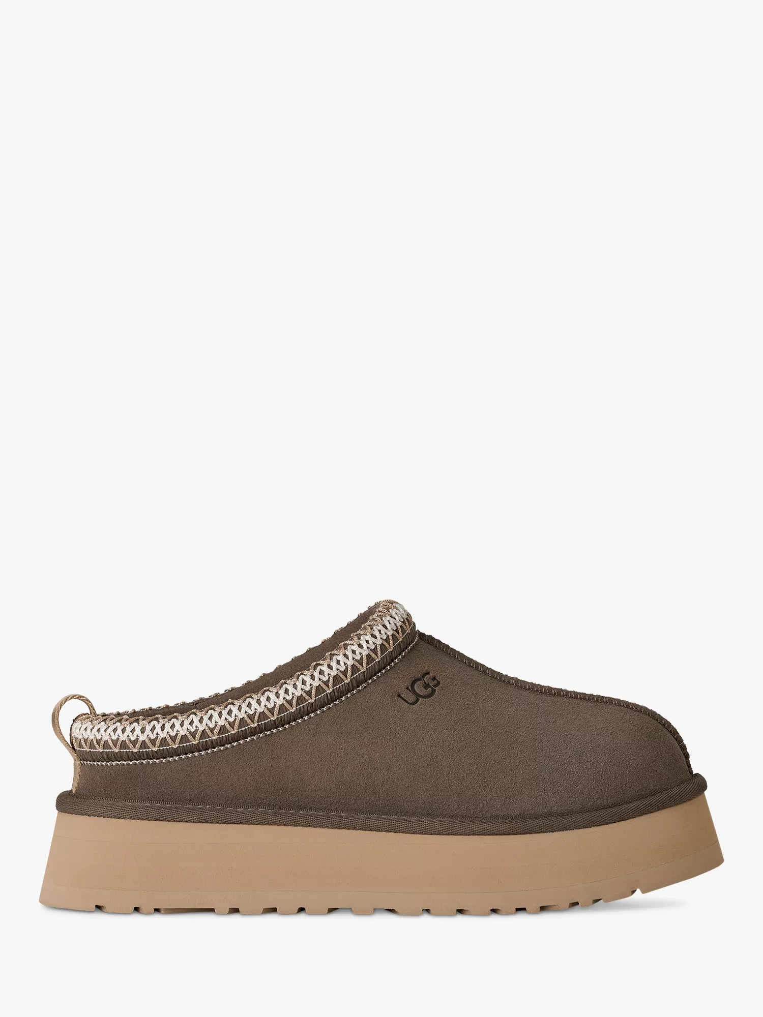 Tazz II Suede Slippers, Dried Oregano | John Lewis (UK)