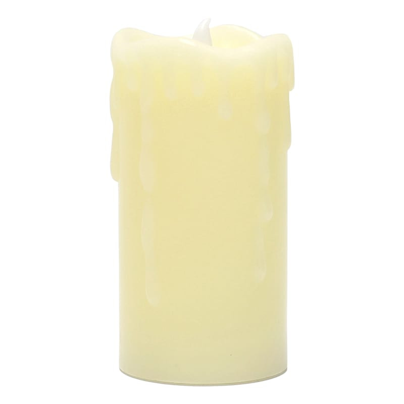 Ivory Drip LED Candle with Timer, 3x6 | At Home