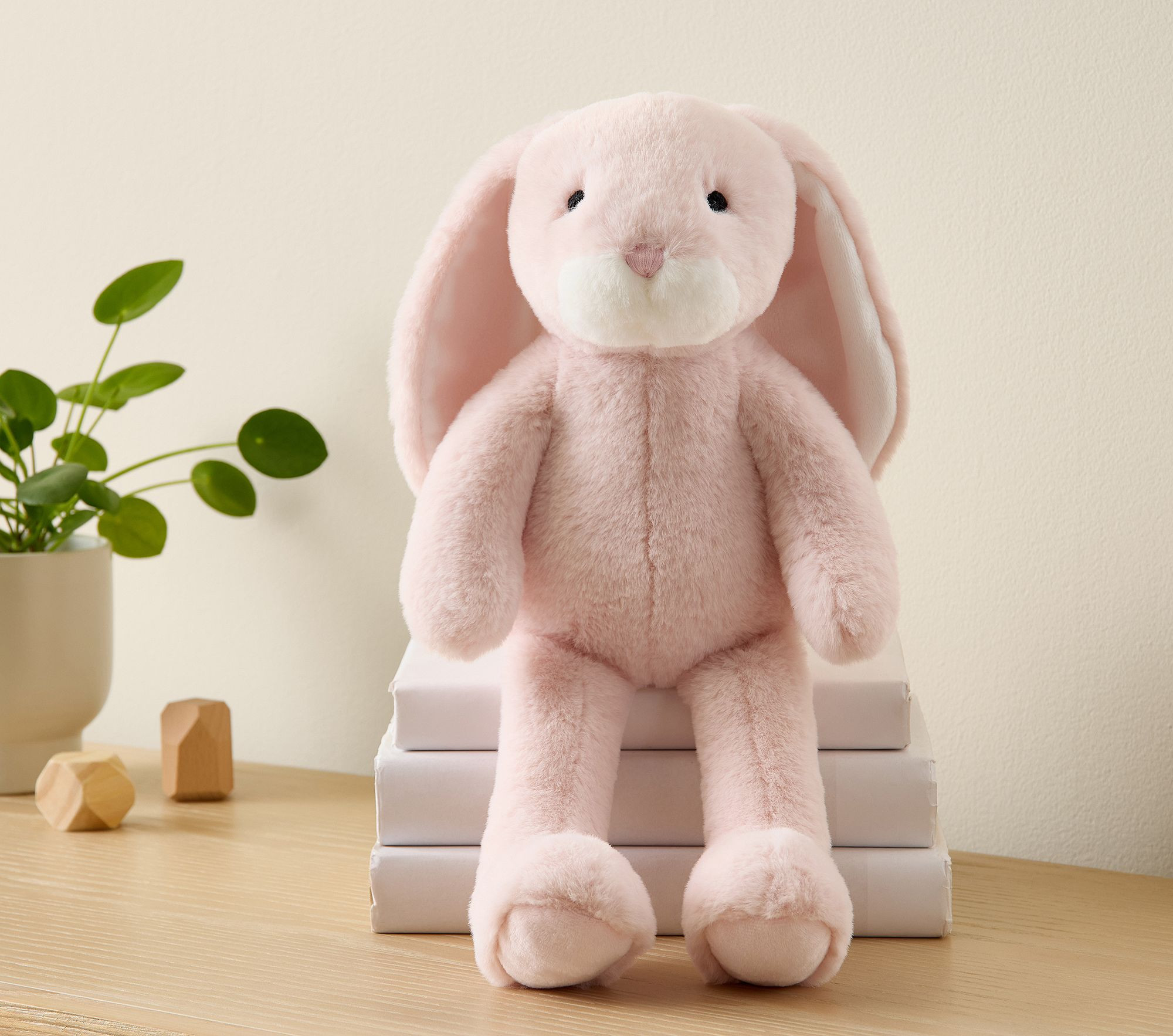 Small Long Ear Bunny Plush Pink | Pottery Barn Kids