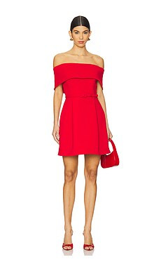 Nadine Merabi Harper Mini Dress in Red from Revolve.com | Revolve Clothing (Global)