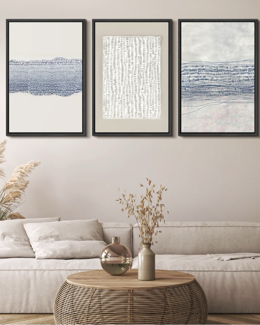 Geometric Wall Art 3 piece canvas set

This 3 piece canvas wall art is beautiful and perfect for a living room, above a console or bedroom  

#LTKFamily #LTKHome #LTKU