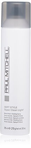 Paul Mitchell Super Clean Light Finishing Hairspray, Natural Hold, Touchable Finish, For Fine Hair, 9.5 oz. | Amazon (US)
