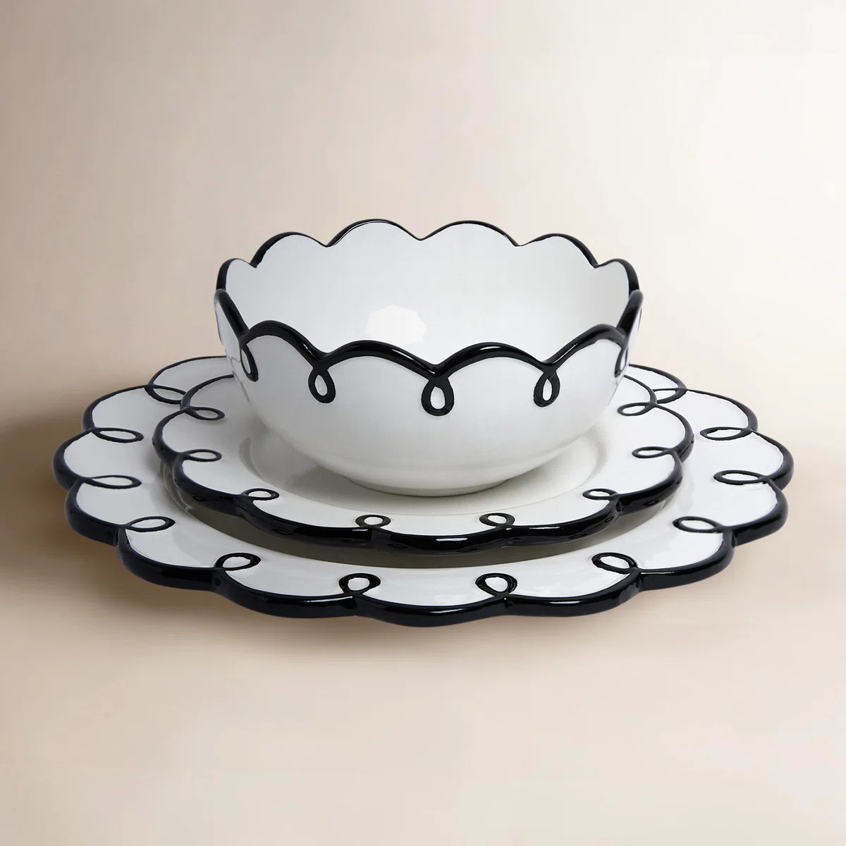 Sango Splash of Cheers Round 12 Porcelain Dinnerware Set & Reviews | Birch Lane | Birch Lane
