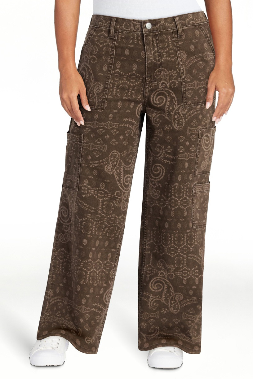 No Boundaries Wide Leg Cargo Pants, 29.5'' Inseam, Women's and Women's Plus Sizes XXS-4X | Walmart (US)
