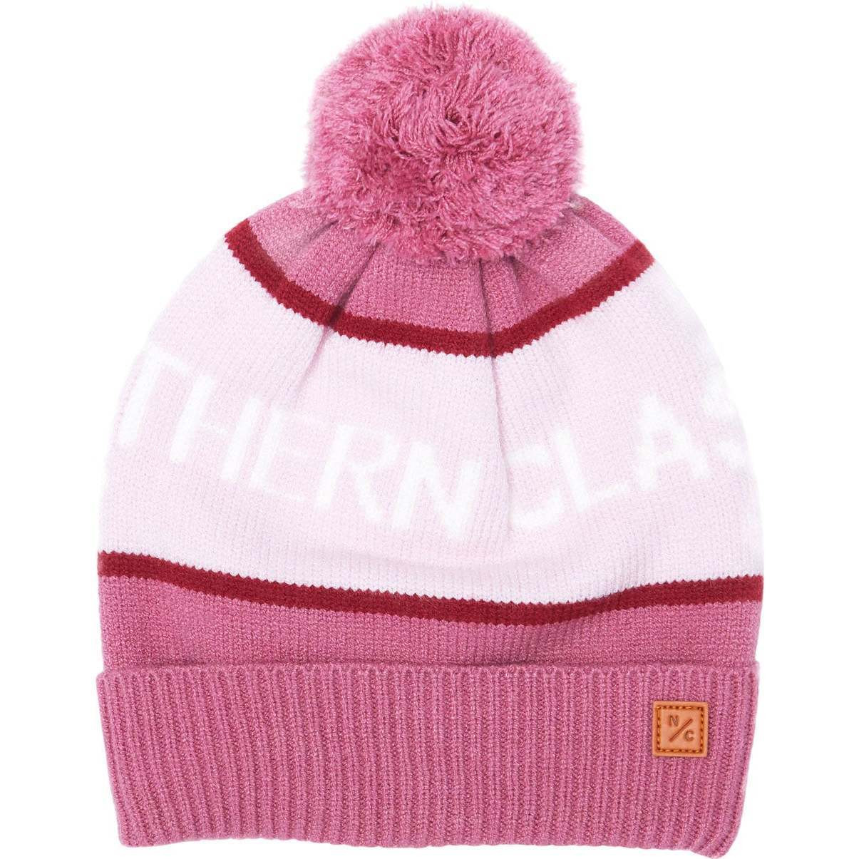 Adult Northern Classics Knit Pom Hat, Rose Pink and Ballerina Pink | Maisonette