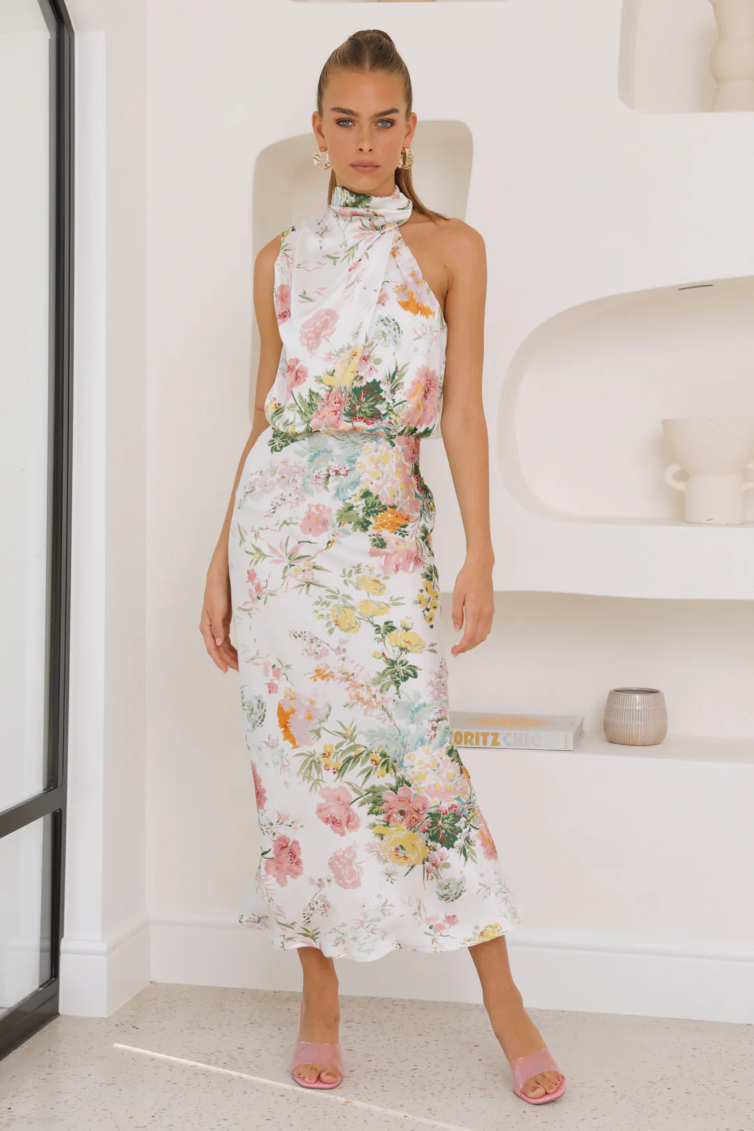 Switch Over Maxi Dress Sage Floral | Hello Molly (AU)