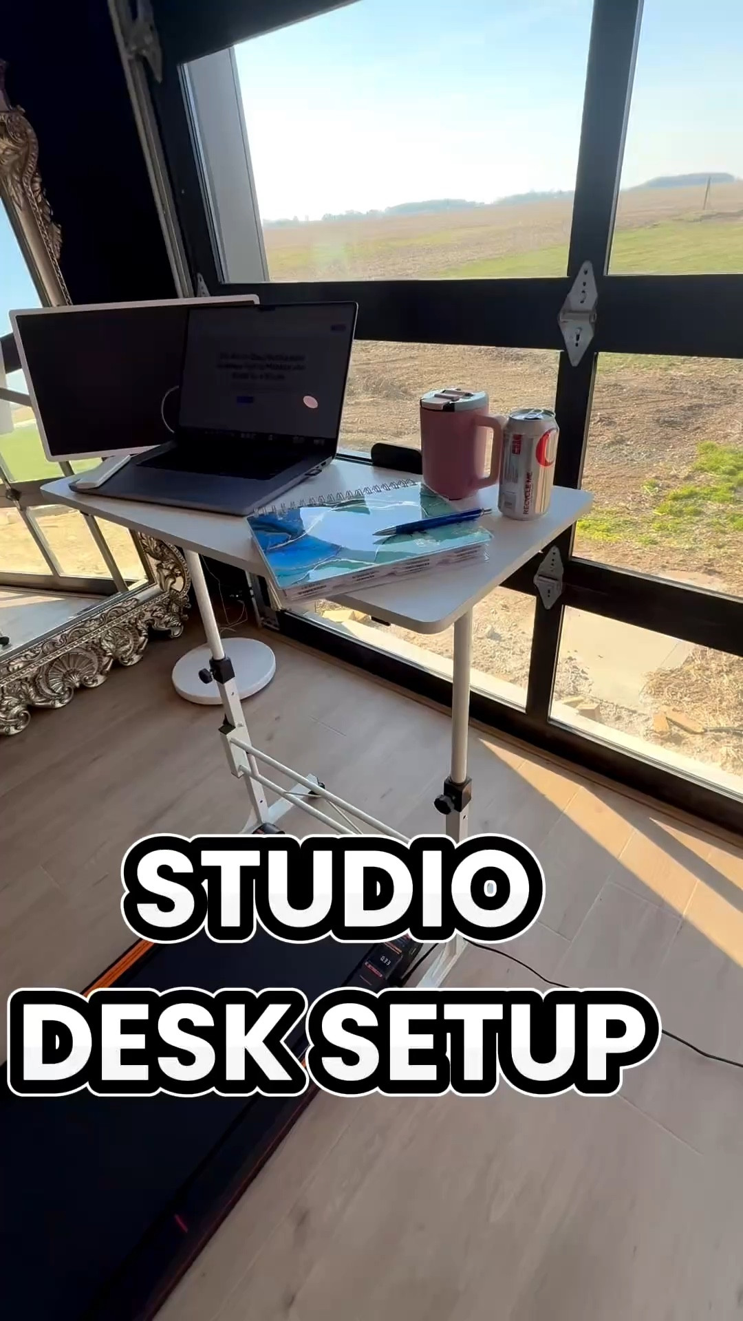 My current studio productivity setup and honestly… I’m never going back 👏🏼

I wanted something functional but still clean + aesthetic for editing days, and this setup checks every box:
– walking pad to stay moving (also doubles as a vibration plate) 
– minimal desk setup
– my go-to Brumate coffee cup
– a planner that’s actually keeping me organized
– and my LG StandbyME TV (perfect for background shows or client use)

Linking everything here if you’re building your own space 🤍

#LTKHome #LTKdayinmylife #LTKWorkwear