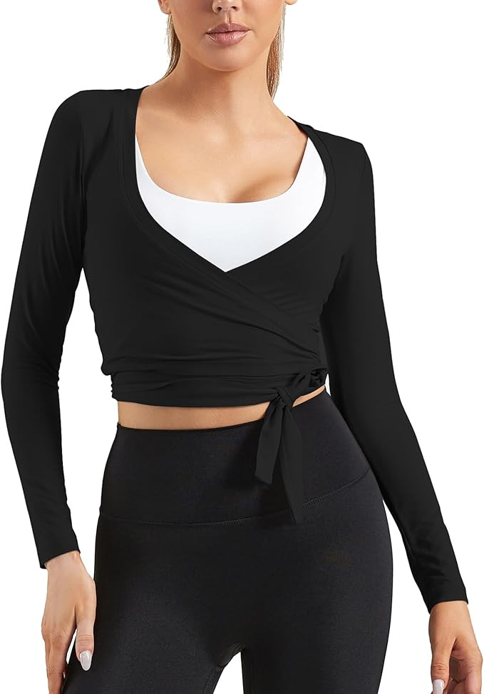 Women Tie Front Shrug Long Sleeve Bolero Cardigan Lightweight Casual Tops | Amazon (US)