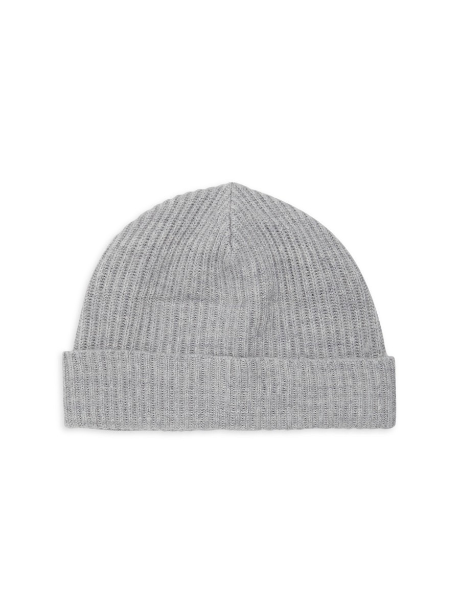 Portolano Men's Ribbed Merino Wool Beanie - Light Grey | Saks Fifth Avenue OFF 5TH