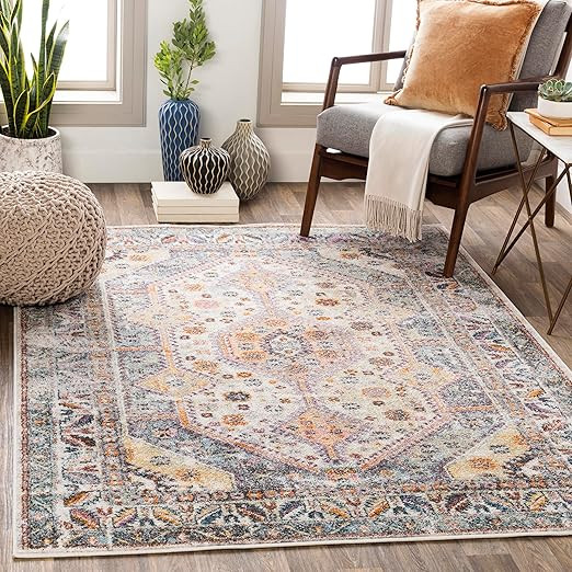 Livabliss Brogan Vintage Rustic Area Rug,7'10" x 10'3",Ivory | Amazon (US)