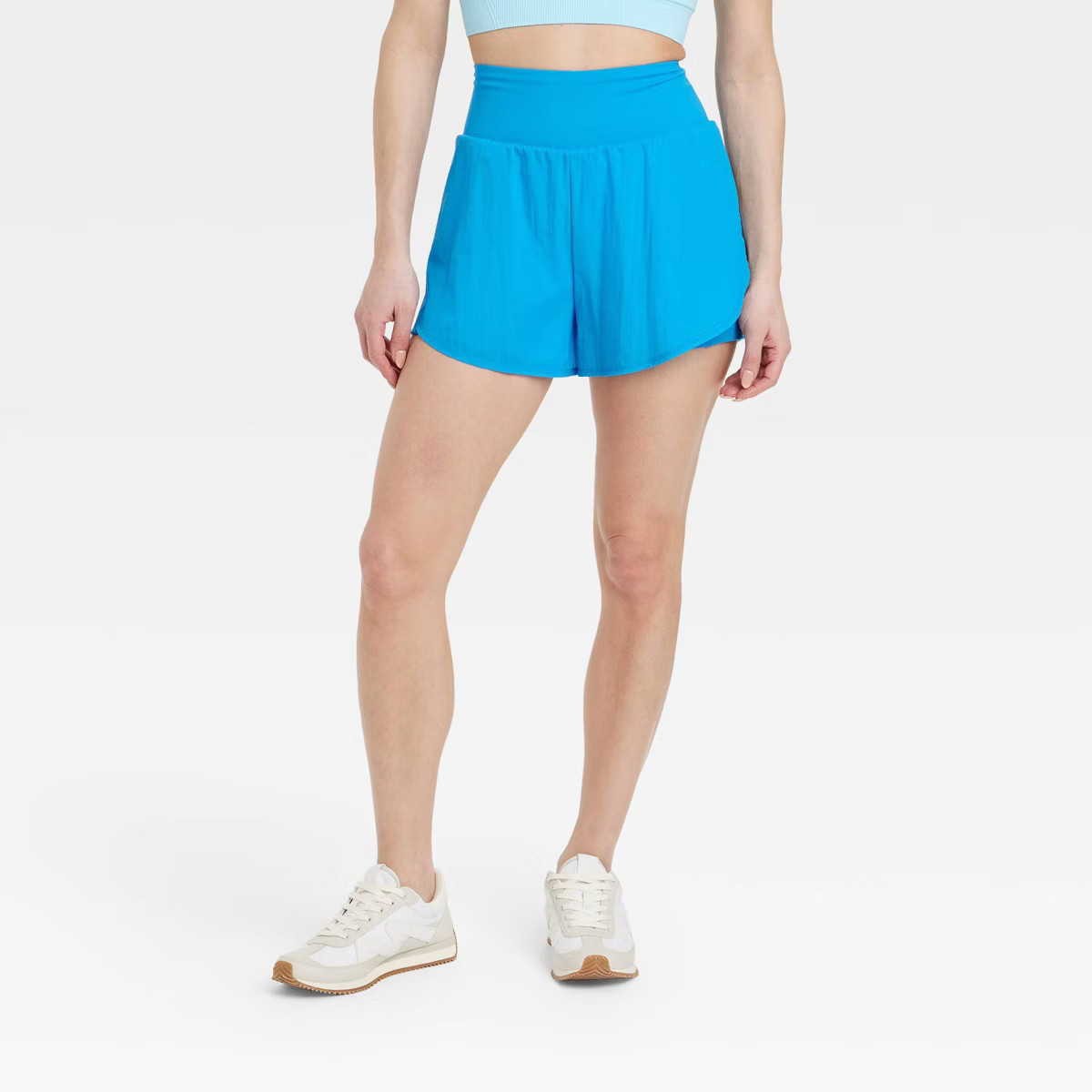Women's Woven High-Rise 2-in-1 Run Shorts 3" - All In Motion™ | Target