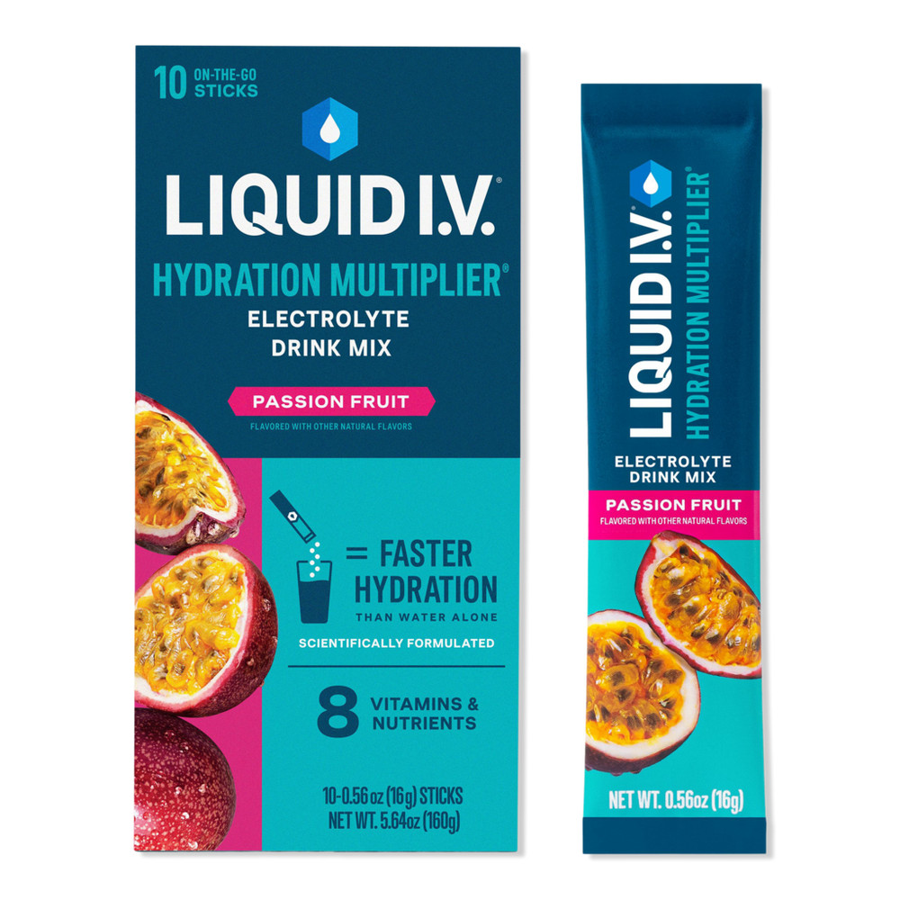 LIQUID I.V. Hydration Multiplier Electrolyte Drink Mix Passion Fruit - 10 ct | Ulta