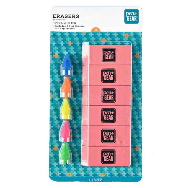 Pen + Gear Erasers and Toppers Set - Walmart.com | Walmart (US)