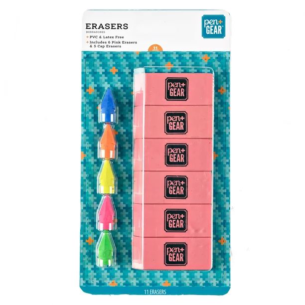 Pen + Gear Erasers and Toppers Set - Walmart.com | Walmart (US)