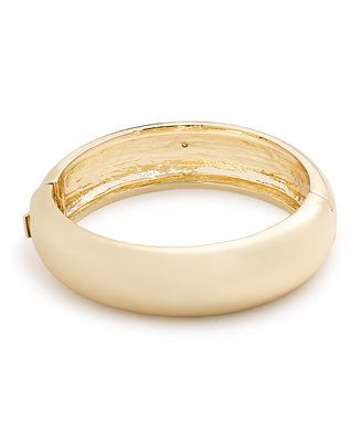 Gold-Tone Hinge Bangle Bracelet, Created for Macy's | Macy's