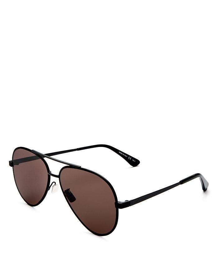 Men's Classic Zero Brow Bar Aviator Sunglasses, 60mm | Bloomingdale's (US)