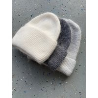 Artcare Winter Beanie, Wool Grey White Beige Hat, Women Unisex Beanie | Etsy (US)