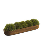 Faux Moss Wooden Ledge Plant Stand | Plants & Planters | Marshalls | Marshalls
