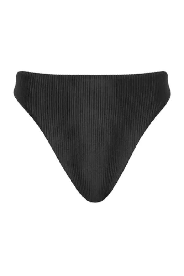 Lucerne High-Waist Bikini Brief - Black | Chérie Amour