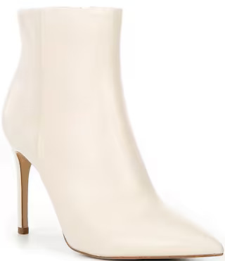 Gianni Bini Sergey Glossy Leather Stiletto Booties | Dillard's | Dillard's