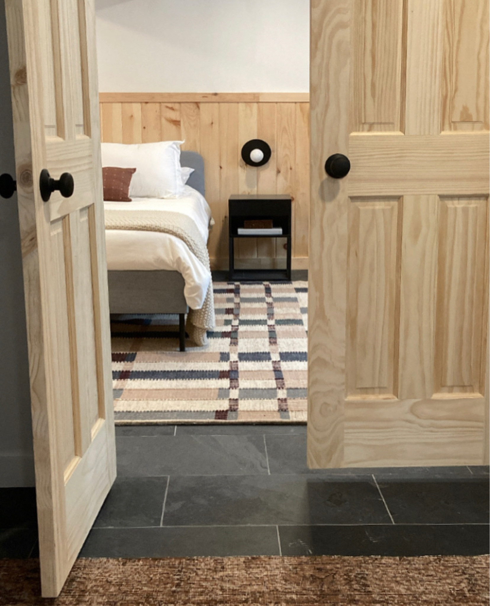 a-frame lower level guest room 🤎 

#LTKhome #LTKFind #LTKunder100