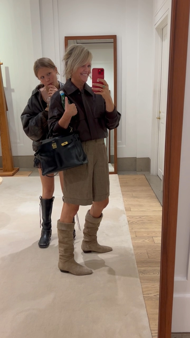 Shopping day with Lu 💕

Lula’s boots are vintage Balenciaga and jacket was my Dad’s :) - linked similar 

My boots are Banana Republic and I went a size down - Jacket also BR and I am wearing a small 

#LTKVideo #LTKShoeCrush #LTKStyleTip