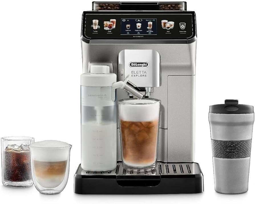 De'Longhi Eletta Explore Espresso Machine with Cold Brew, Hot & Cold Milk Frother - 50+ Recipes, ... | Amazon (US)