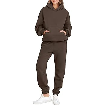 ANRABESS Womens 2 Piece Outfits Lounge Hoodie Oversized Sweatshirt Jogger Sweatpants Y2K Tracksui... | Amazon (US)
