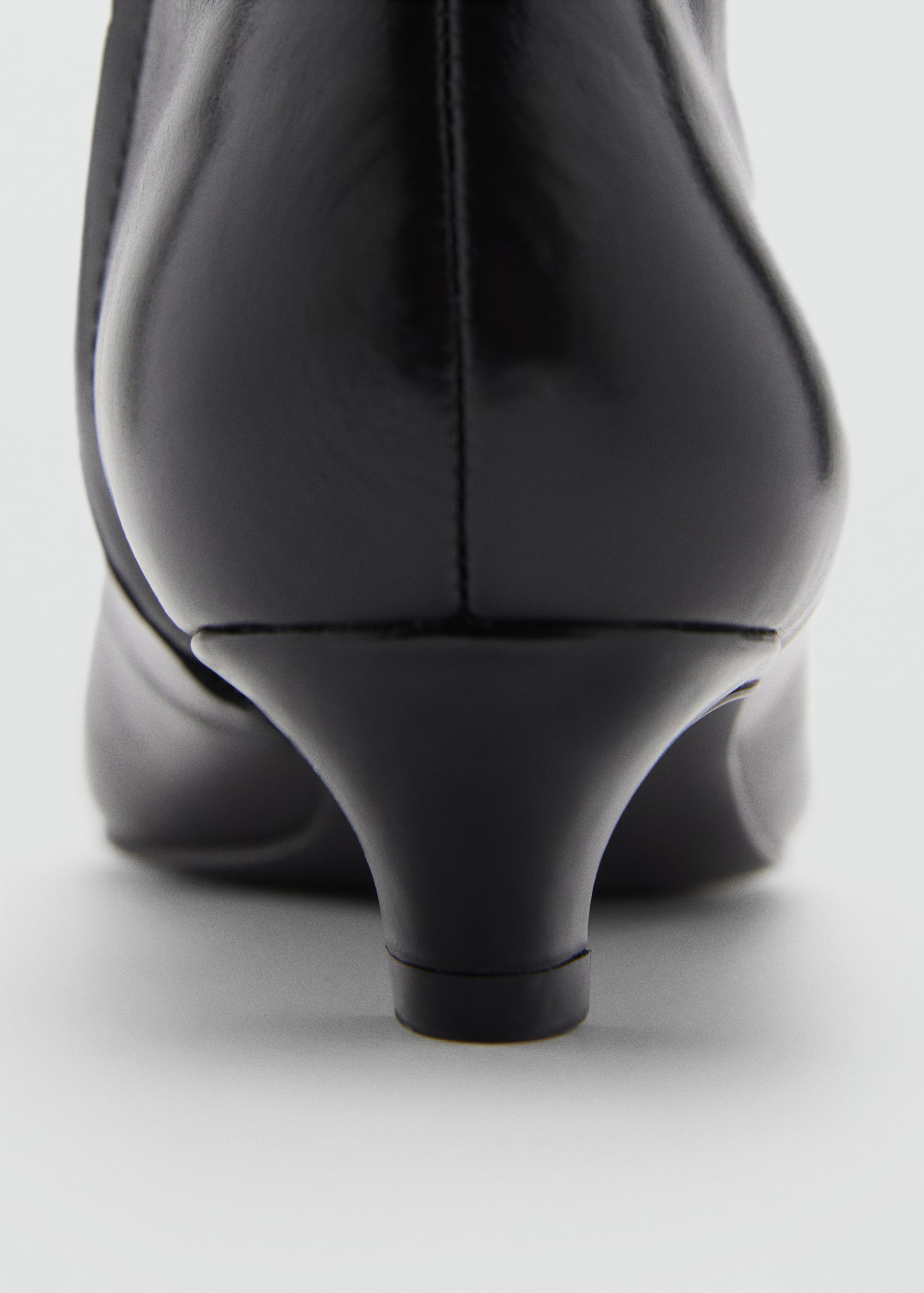 Leather boots with kitten heels - Women | MANGO USA | Mango (US/MX/AU)
