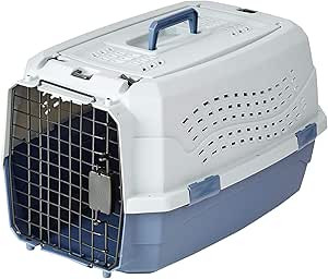 Amazon Basics 2-Door Top Load Hard-Sided Dog and Cat Kennel Travel Carrier, 23-Inch | Amazon (US)