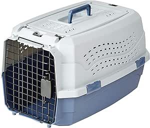Amazon Basics 2-Door Top Load Hard-Sided Dog and Cat Kennel Travel Carrier, 23-Inch | Amazon (US)